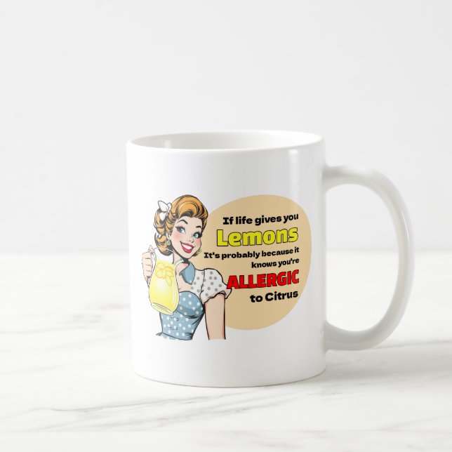 Funny Demotivational Sassy Vintage Housefru Retro Kaffemugg (Höger)