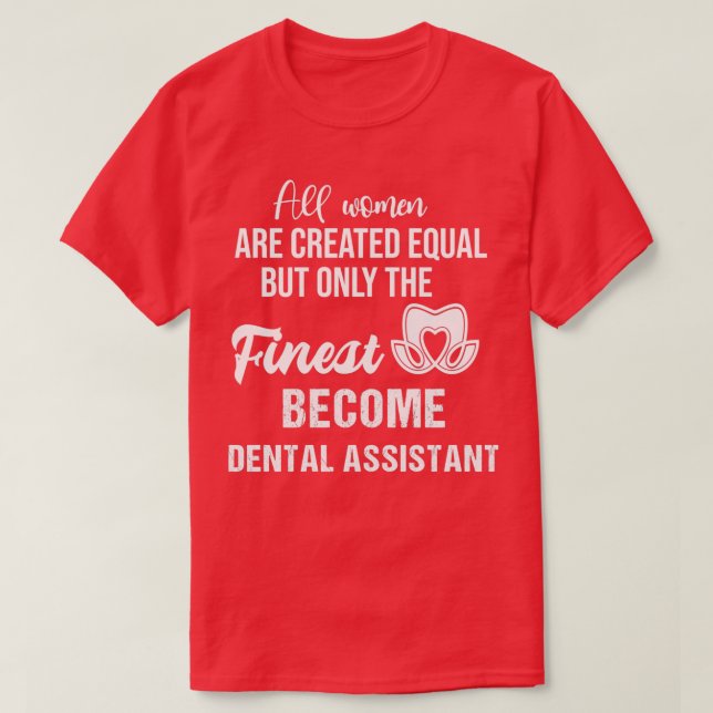 Funny Dental Assistant-offerter T Shirt (Design framsida)