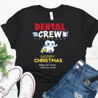 Funny Dental Crew-julgruppen T-Shirt