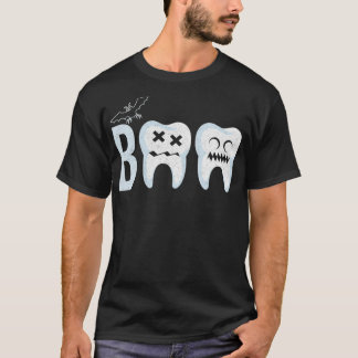 Funny Dental Halloween Boo Hygienist Teeth Assista T Shirt