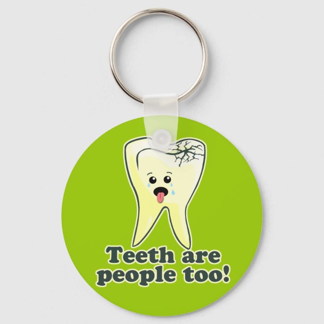Funny Dental Hygienist Nyckelring (Framsida)