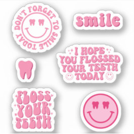 Funny Dental Hygienist Pack Klistermärken