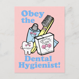 Funny Dental Hygienist Vykort