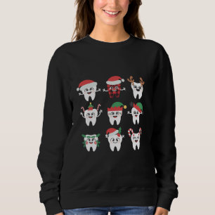 Funny Dental jul Teeth Cute Julafton Dentist T Shirt