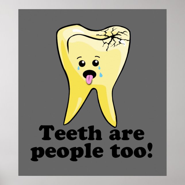 Funny Dental Office Artwork Poster (Framsidan)
