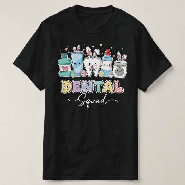 Funny Dental Squad Happy Easter  | Cute Dentist T Shirt (Design framsida)