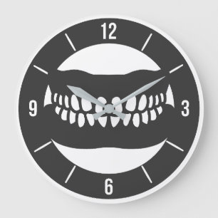 Funny Dentist Clock Stor Klocka
