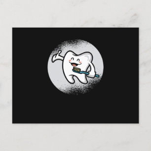 Funny Dentist Dental Student Humor Gifts Tooth Bru Vykort