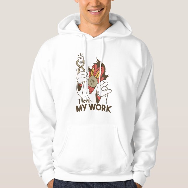 Funny Dentist Gift for Dental Surgeon Hoodie (Framsida)