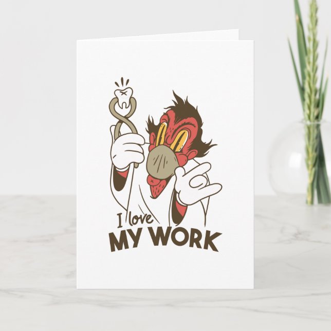 Funny Dentist Gift for Dental Surgeon Kort (Framsida)