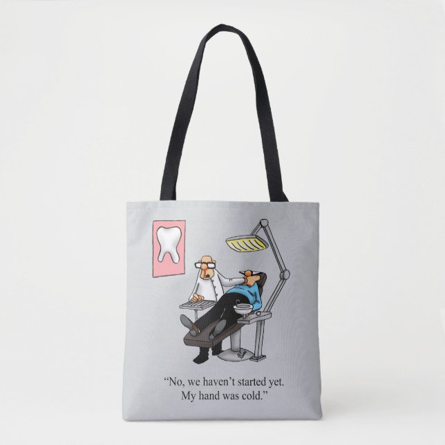 Funny Dentist Humor Tote Bag Gift Tygkasse (Framsida)