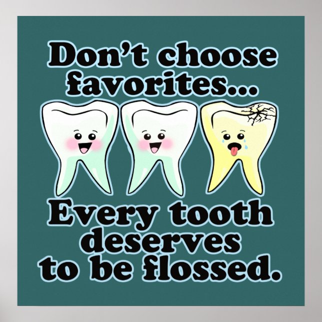 Funny Dentist Hygienist RDH Poster (Framsidan)