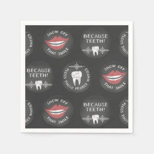 Funny Dentist Mönster - Cute Dental Hygienist Pappersservett