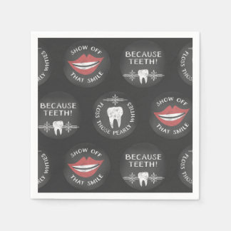 Funny Dentist Mönster - Cute Dental Hygienist Pappersservett