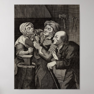 Funny Dentist Office Antique Tandvård Poster