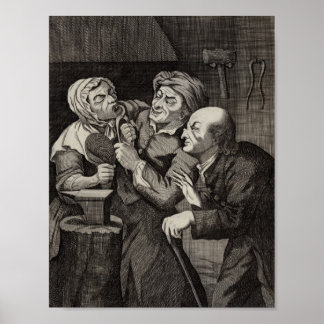 Funny Dentist Office Antique Tandvård Poster