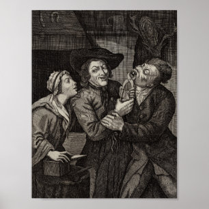 Funny Dentist Office Antique Tandvård Poster