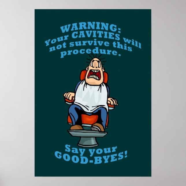 Funny Dentist Office Wall Art Poster (Framsidan)