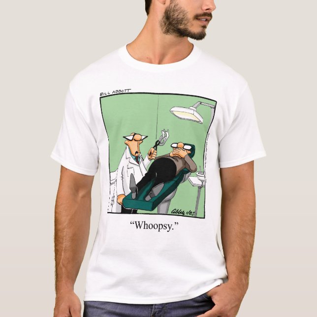 Funny Dentist Tecknad T-shirt (Framsida)