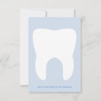 Funny Dentist Tooth | Platt anteckningskort