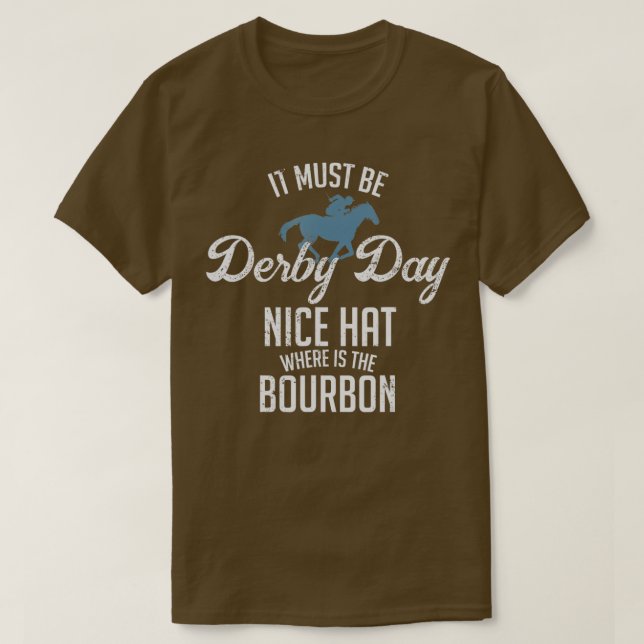 Funny Derby Day and mint juleps, Kentucky horse ra T Shirt (Design framsida)