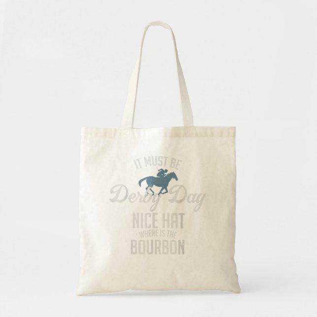 Funny Derby Day and mint juleps, Kentucky horse ra Tygkasse (Framsidan)