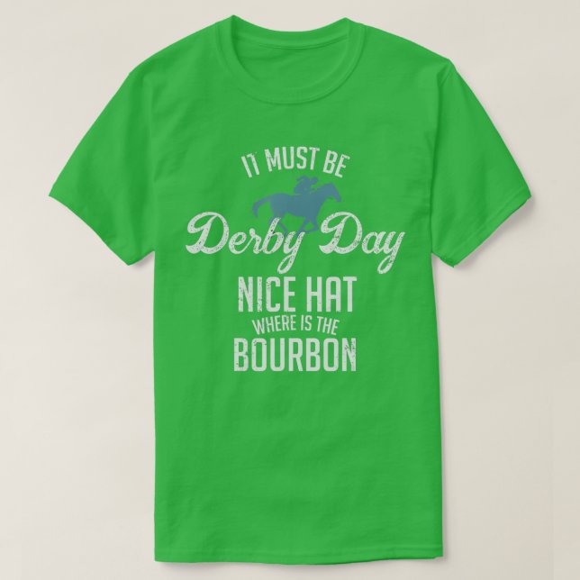 Funny Derby Day and mint juleps Kentucky horse rac T Shirt (Design framsida)