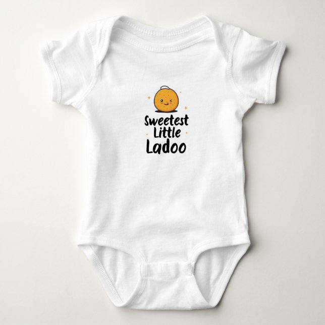 Funny Desi Baby Shower, Cute Indian Baby T Shirt (Framsida)