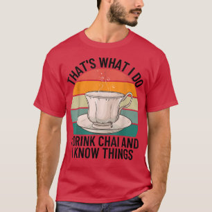 Funny Desi Tea Pakistani Indian Hindi Chai Älskare T Shirt