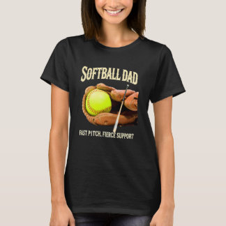 Funny design för Snabb toning i Pappa i Softball-p T Shirt