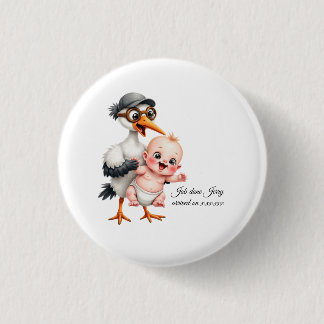 Funny designed sticker buttons baby shower adjust  knapp