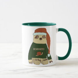 Funny Desposito jul Sweater Sloth Coffee Mugg