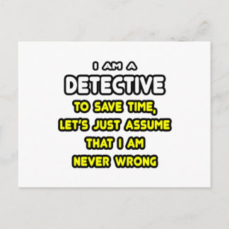Funny Detektiv T-Shirts och Gifts Vykort