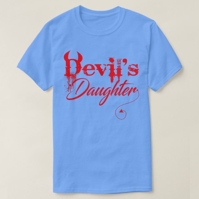 Funny Devil's DaughterHalloween Costume Horror 128 T Shirt (Design framsida)