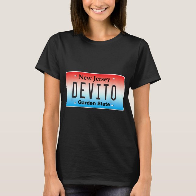 Funny Devito New Jersey Italian American Nj Cutlet T Shirt (Framsida)