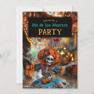 💀 Funny Día de Muertos-partiets inbjudan