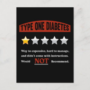 Funny Diabetes Joke Diabetic Humor Vykort