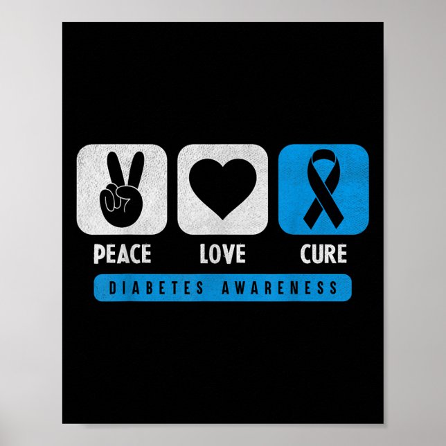 Funny diabetesmedvetenhet Typ 1 2 Pankrea Poster (Framsidan)