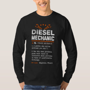 Funny Diesel Mechanic betyder Gift Car Revisor D T Shirt