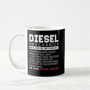 Funny Diesel Mechanic Description Kaffemugg