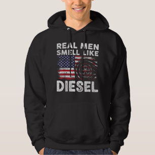 Funny Diesel Mechanic Gift, Real Manar Smell like Hoodie