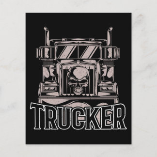 Funny Diesel Trucker Big Rig Semi Flygblad