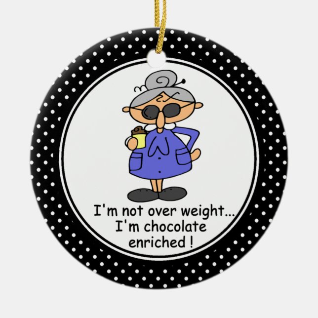Funny Diet Humor jul Ornament (Framsidan)