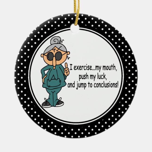 Funny Diet Humor jul Ornament (Framsidan)