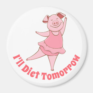 Funny Diet Morgondagens Magnet