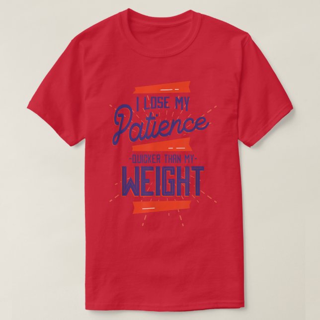 Funny Diet Patientviktförlust Comedy Apparel T Shirt (Design framsida)