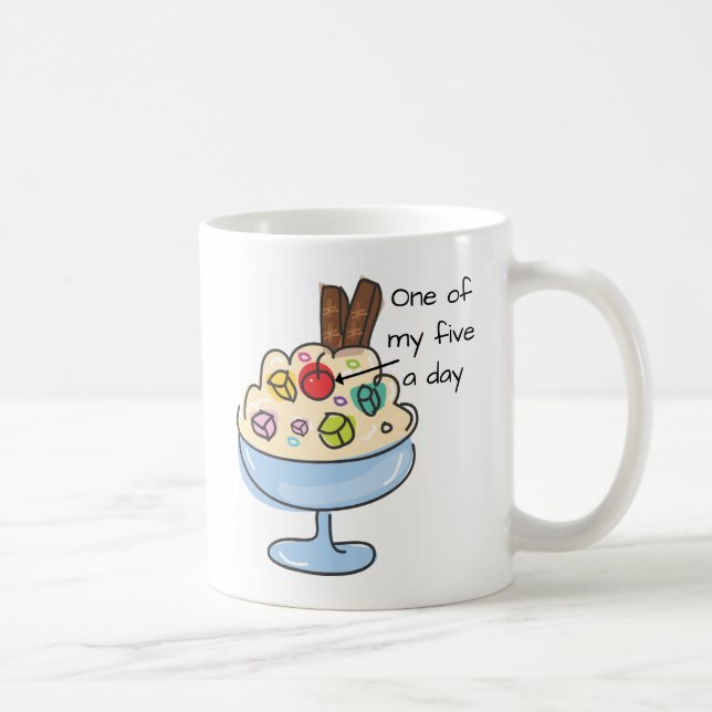 Funny Diet Quote Ice Cream Sundae Kaffemugg (Höger)