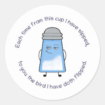 Funny Dikt Salty Couplet Mugg ’Bird Flip’