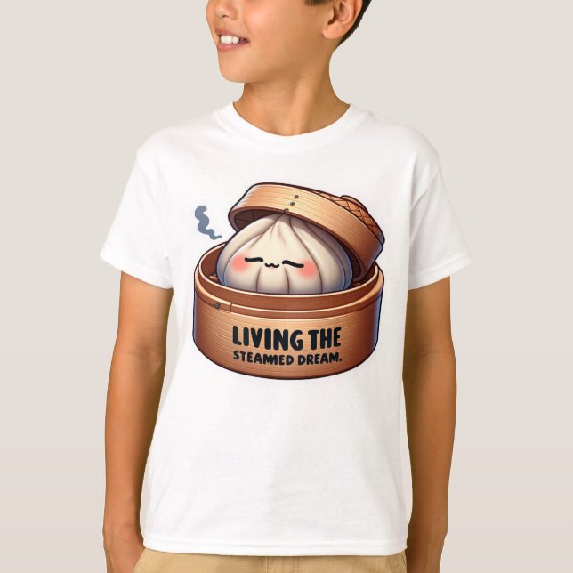 Funny Dim Sum T Shirt (Framsida)