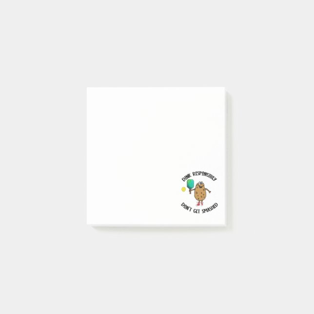 Funny Dink Responsible Pickleball Sports Post-it Block (Framsida)